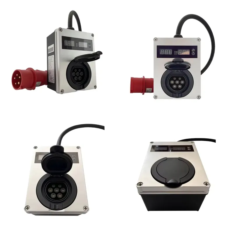 Portable Ev Charger 32A Type 2 Cee Plug - Pengisi Daya Mobil Listrik Mini 16A