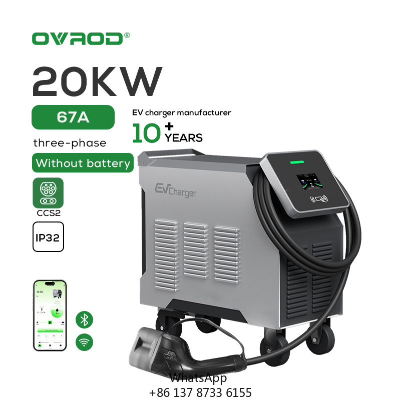Portable Dc Fast Charger 20Kw Ccs2 - Produk Baru Ovrod, Stasiun Pengisian Daya