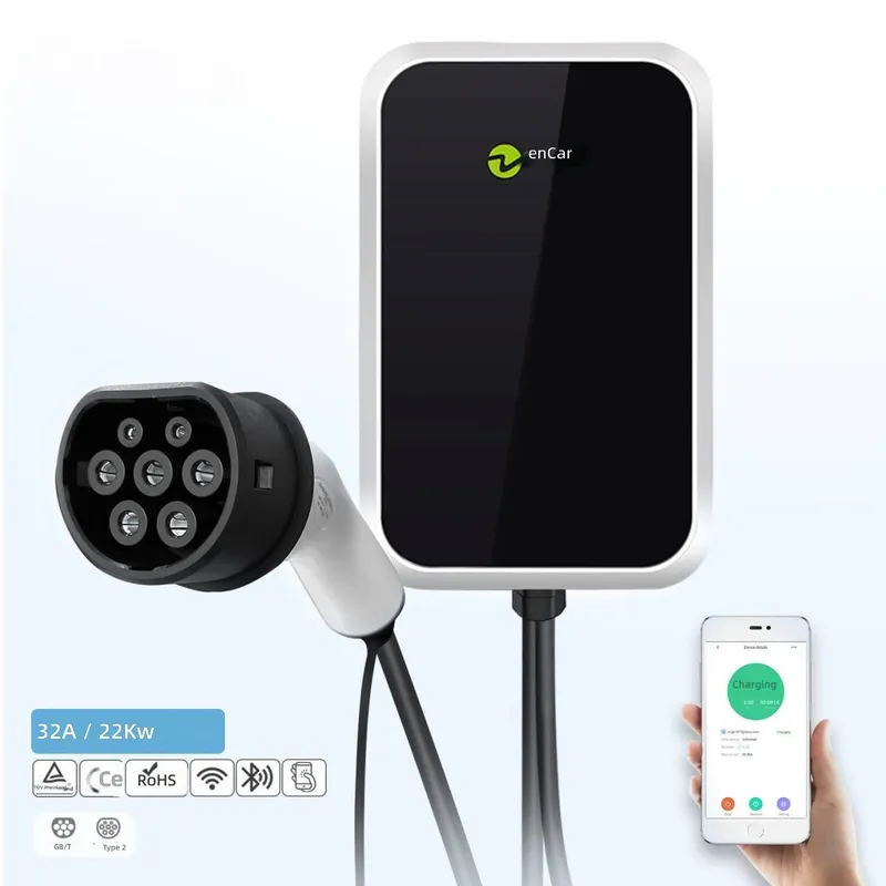 22Kw Wallbox Type 2 Ocpp Rfid - Pengisi Daya EV 22kW Tipe 2