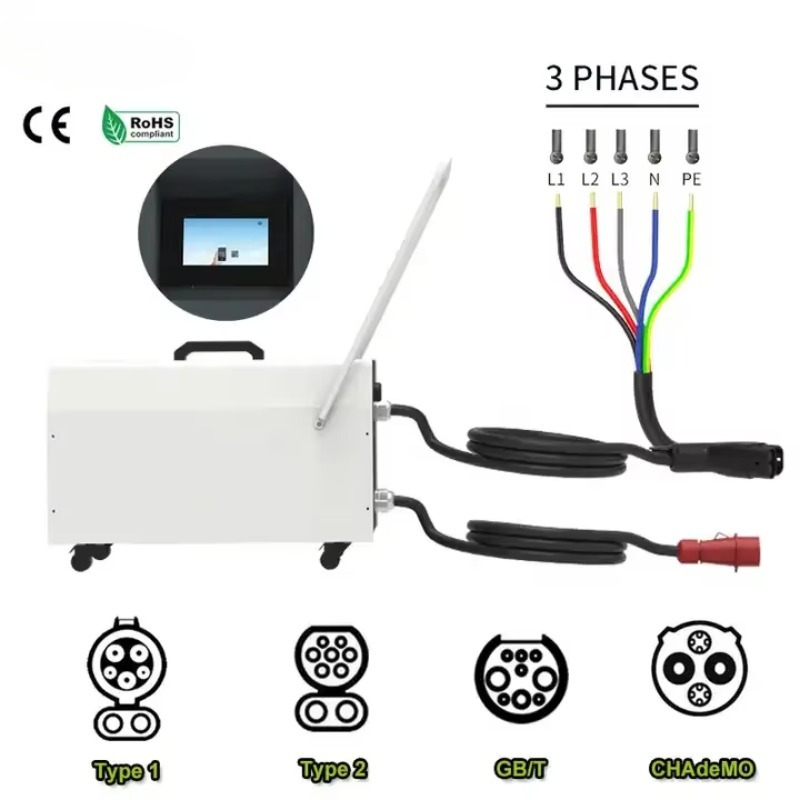 20KW-40KW Pengisi Daya Portabe - Portable Dc Fast Charger 20Kw Ccs2 ulasan dan harga