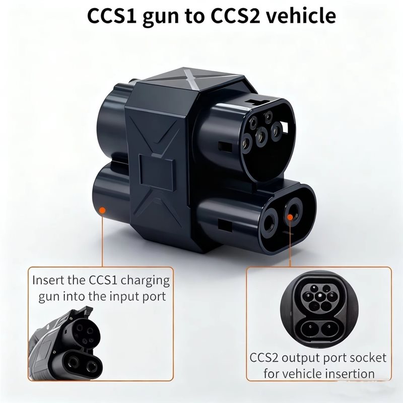 Adaptor Pengisian Cepat CCS1 K - Ccs2 To Ccs1 Fast Charge Adapter 250Kw ulasan dan harga