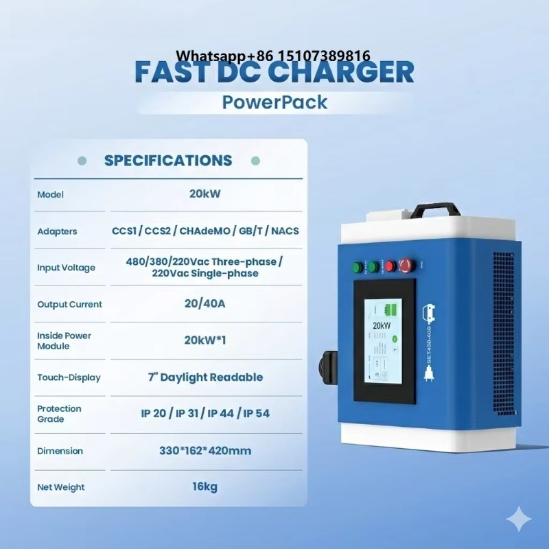 Pengisi Daya Kendaraan Listrik - Portable Dc Fast Charger 20Kw Ccs2 ulasan dan harga