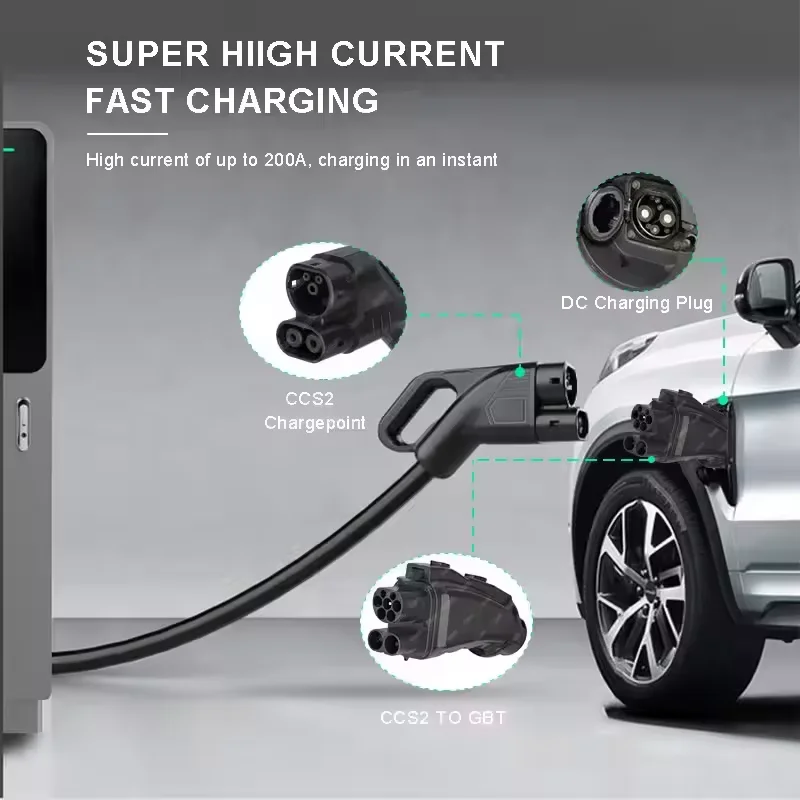 Pengisi Daya EV DC 200A 250A 1 - Gb/T To Ccs2 200A Fast Charging Adapter ulasan dan harga