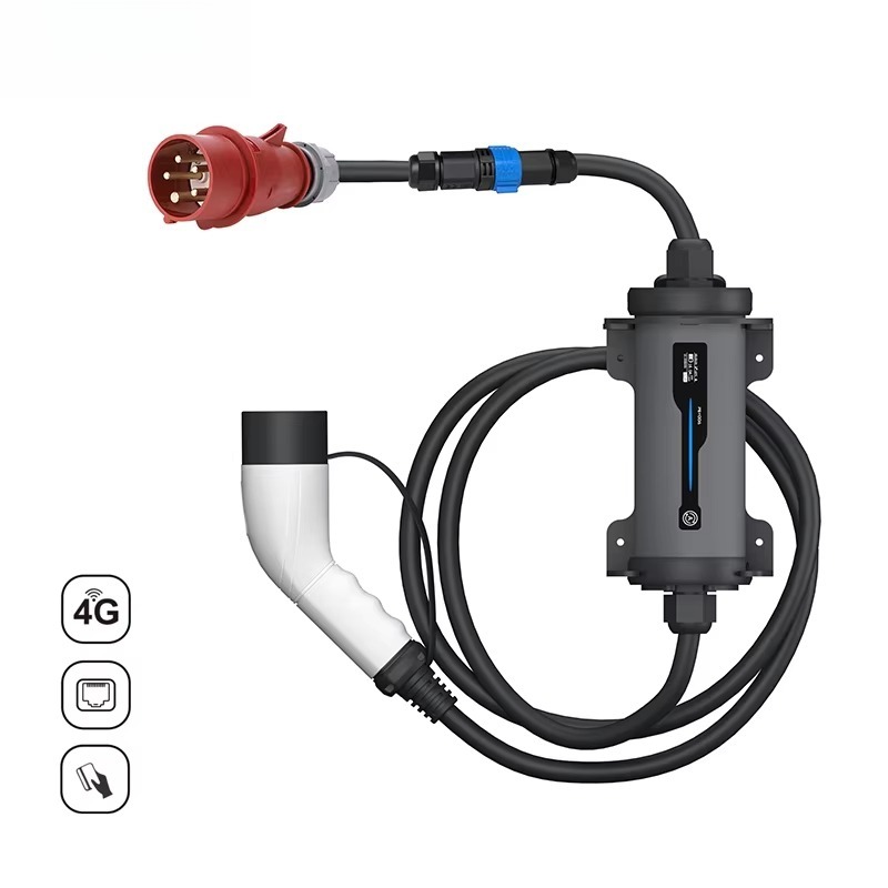 Tipe 2 ke Steker Merah CEE Pen - Portable Ev Charger 32A Type 2 Cee Plug ulasan dan harga