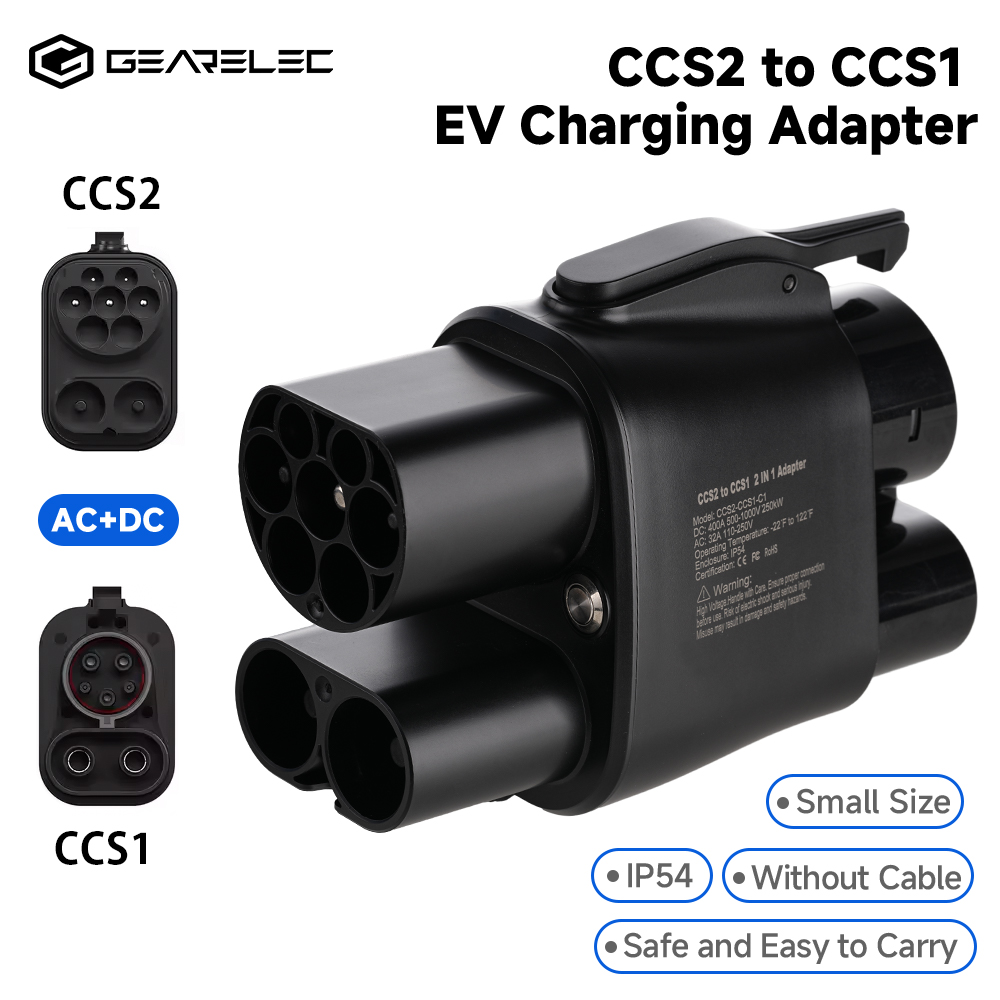 GEARELEC CCS2 Ke CCS1 Adaptor  - Ccs2 To Ccs1 Fast Charge Adapter 250Kw ulasan dan harga
