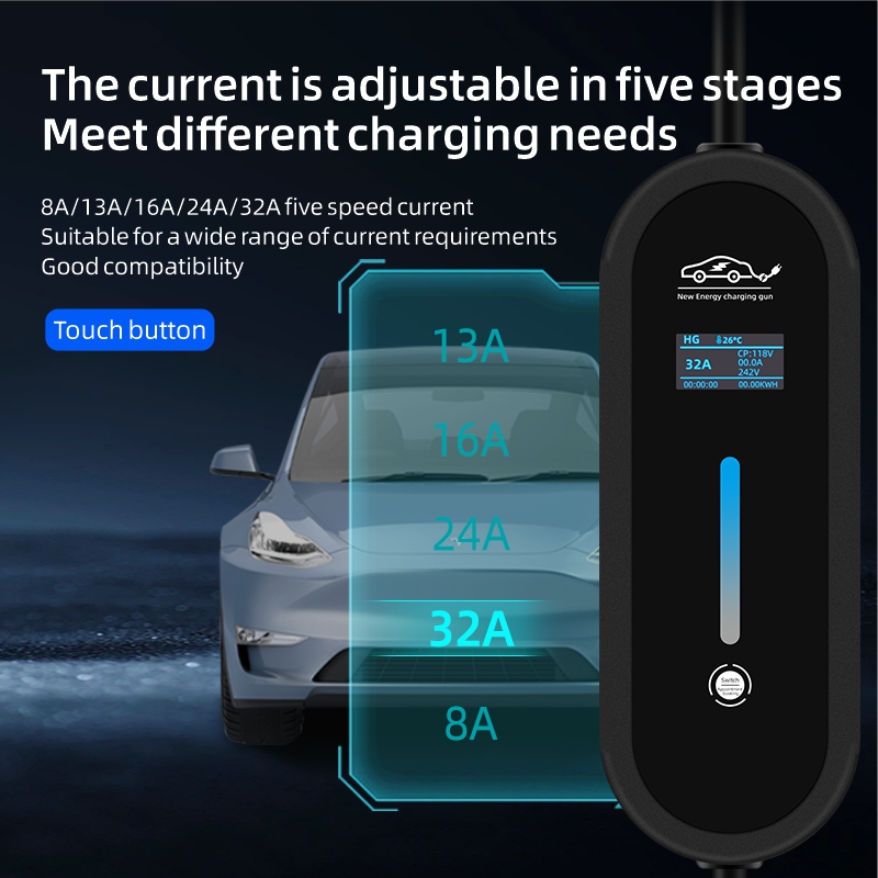ROMADA pengisi daya portabel 7 - Portable Ev Charger 32A Type 2 Cee Plug ulasan dan harga