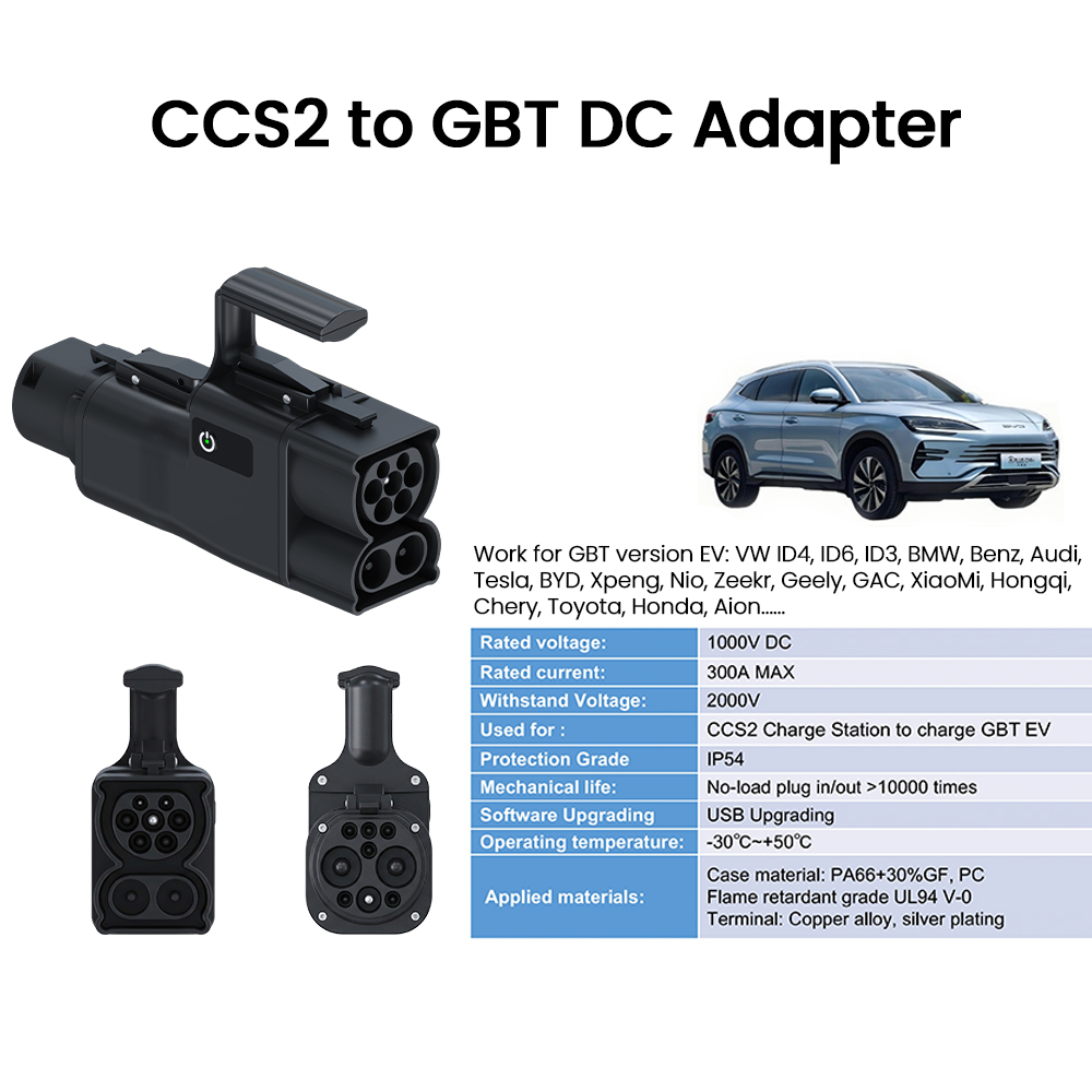 NTO CCS2 ke GB/T EV adaptor EV - Gb/T To Ccs2 200A Fast Charging Adapter ulasan dan harga