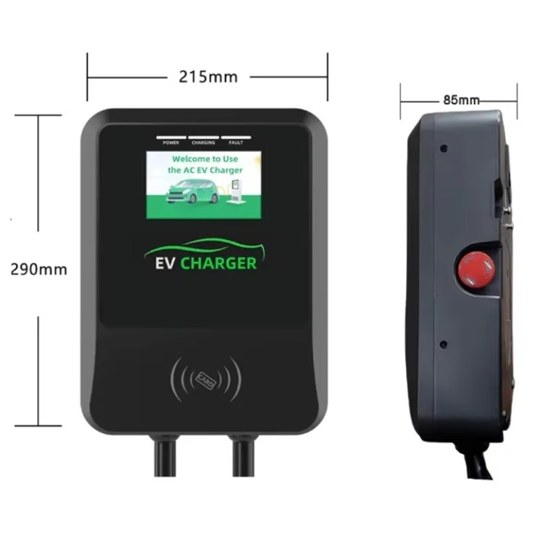 Stasiun Pengisian Daya EV Wall - 22Kw Wallbox Type 2 Ocpp Rfid ulasan dan harga