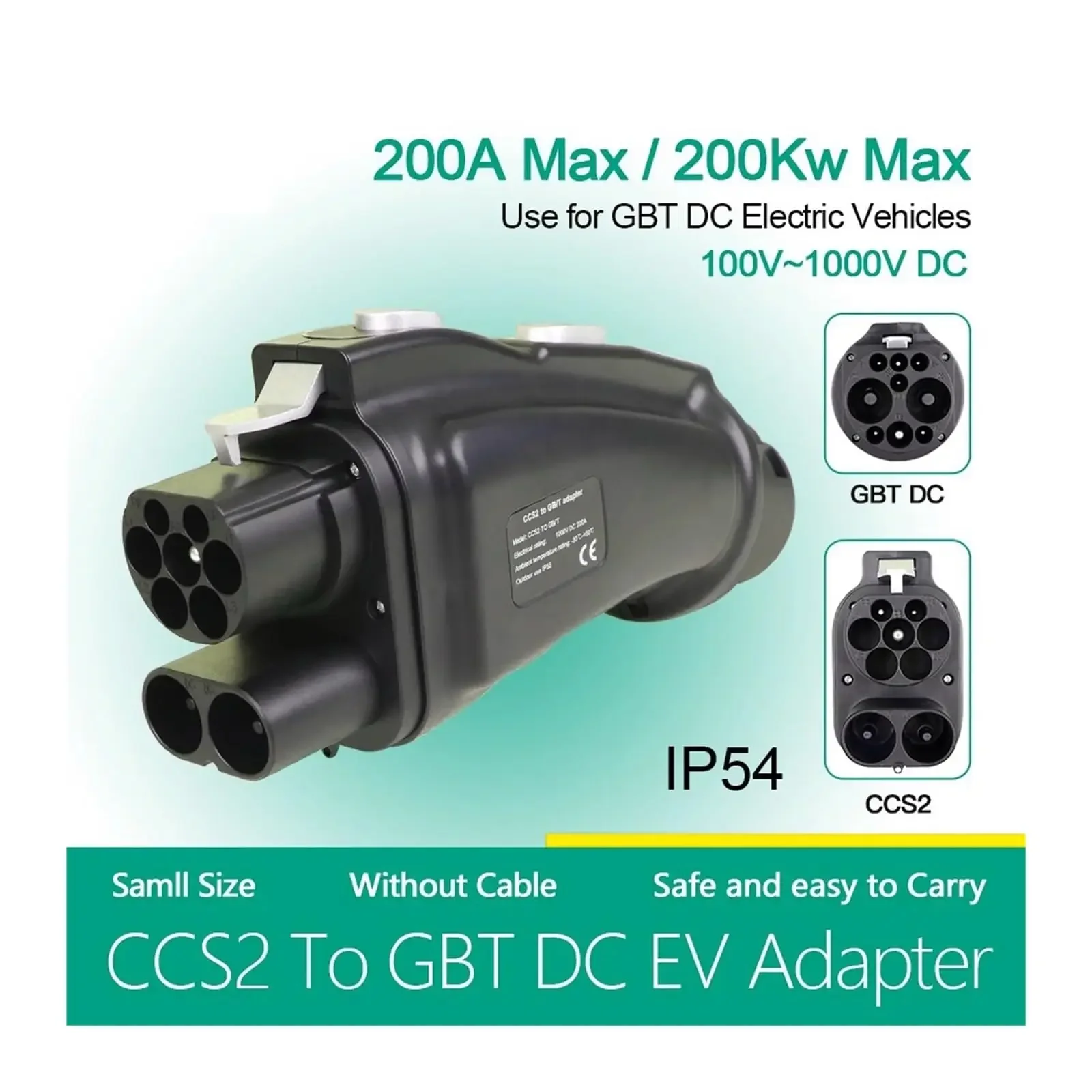 Konverter Adaptor CCS Combo 2  - Gb/T To Ccs2 200A Fast Charging Adapter ulasan dan harga